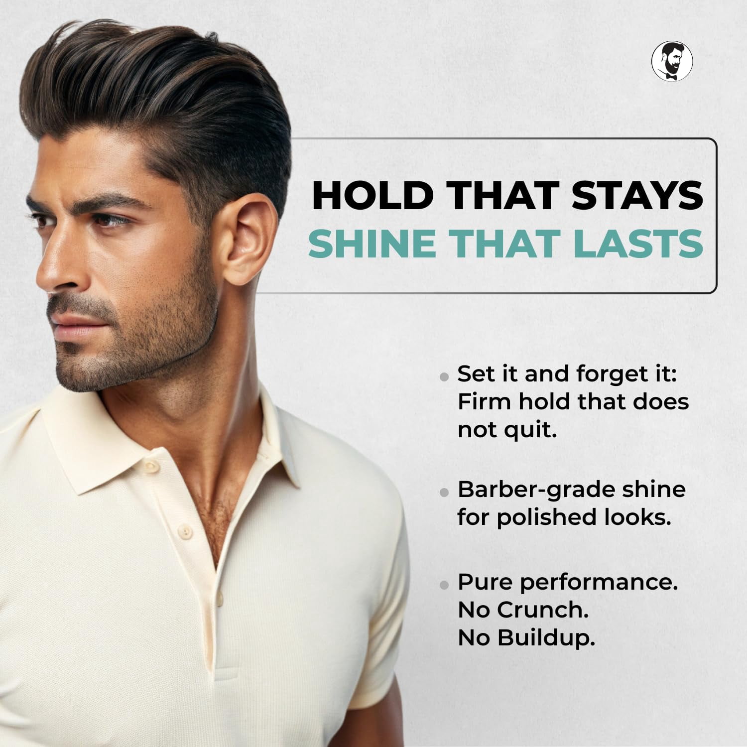 Gentlemen Republic 16oz Refined Hair Gel – Premium Men’s Styling Gel, 24 Hour Hold & Shine, Alcohol-Free, No Parabens