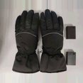 thumbnail image 2 of Guantes calefactores eléctricos de cinco dedos, sencillos, duraderos y a la moda, guantes cálidos con caja de batería, 2 of 6