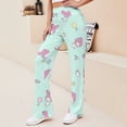 thumbnail image 2 of Kuromi And My Melody Women's Wide Leg Yoga Pant Comfy Loose Sweatpants High Waist Lounge Casual Athletic Pant Workout Joggers Pant, 2 of 7
