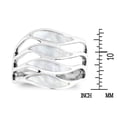 thumbnail image 2 of Amazing Waves of Color Mother of Pearl Inlay Sterling Silver Ring-9, 2 of 5
