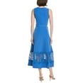 thumbnail image 2 of Kay Unger womens  Vivianne Midi Dress, 14, Blue, 2 of 3