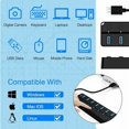 thumbnail image 4 of Hub USB 3.0, Multi 7 Puertos Multiprise USB con Interruptor Independiente, Hub USB 3.0 Alimentado, Puerto USB Múltiple para PC, Ordenador Portátil, MacBook, Mac Pro, Mac Mini, iMac, Surface Pro, 4 of 5