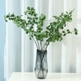 thumbnail image 4 of Artificial Greenery Stems Plants 33 Inch Fake Green 4 Branches Leaf for Vase Filler Garden Office Home Desk Decoration (Vases not included), 4 of 8