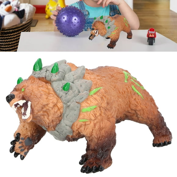 LAFGUR Lifelike Cave Bear Model,Cave Bear Model Solid Plastic Early Education Meaning Lifelike Bear Animal Figure For 3 Above Years Old, Plastic Bear Toys