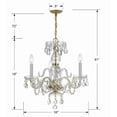 thumbnail image 6 of Crystorama Lighting - Crystal - Three Light Mini Chandelier in Classic Style -, 6 of 6