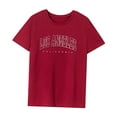thumbnail image 3 of Camiseta para mujer Verano Transpirable Moda Verano Tops para Playa Deportes Vacaciones Rojo, 3 of 7