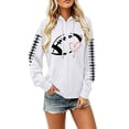 thumbnail image 6 of Football Shirts for Women Rugby Shirt Women Graphic Hoodie Oversized Hoodies for Women Long Sleeve V Neck Tops for Women Football Hoodies for Women Hoodies for Women Cute Hoodies, 6 of 7