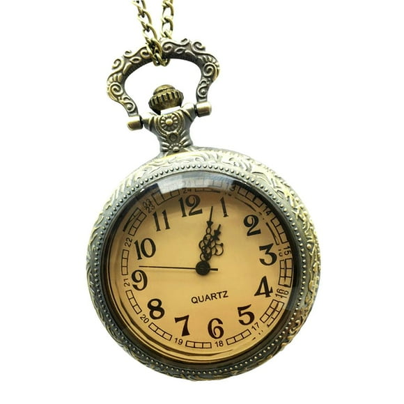 Retro Steampunk Open Flower Cadena de Reloj de Bolsillo de para Hombres Y Mujeres