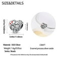 thumbnail image 5 of KUNSIR 925 Sterling Silver Charms Heart Bead Charm for Bracelets jewelry DIY For Sisterhood Gifts, 5 of 5