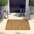 thumbnail image 2 of Golden Christmas Snowflake Pattern Flannel Non Slip Door Rugs,Washable Door Mats Indoor,Decorative Door Mats,Dirt-Resistant and Absorbent Doormat for Entrance,Bedroom,Kitchen,Bathroom,23.5"x16", 2 of 5