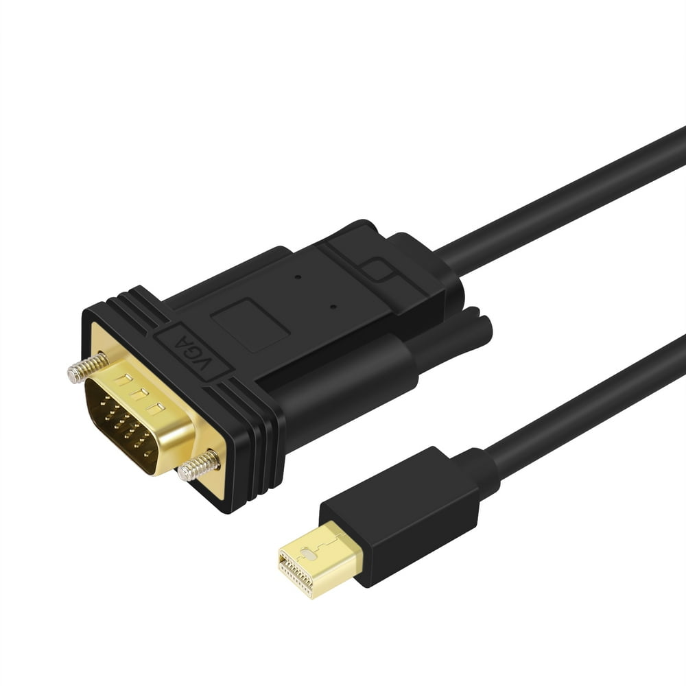 Mini DisplayPort to VGA Adapter Cable (6FT) Thunderbolt 2 Compatible Male mDP to VGA Video