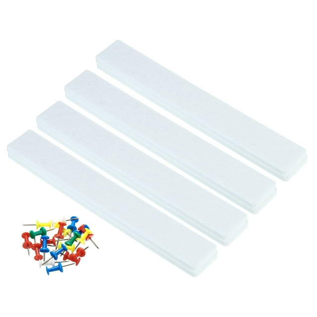 Unique Bargains Tableau d'Affichage en Feutre Bande Auto-Adhésive, Blanc Foncé 8 Pack