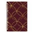 thumbnail image 7 of FORMRS 1-Subject Spiral Notebook 8" x 5" College Ruled 60 Refillable Sheet A5 Hard Cover, Circular Gold Pattern, 7 of 7