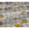 thumbnail image 5 of oneOone Viscose Jersey Yellow Fabric Floral Sewing Fabric By The Yard Printed Diy Clothing Sewing Supplies 60 Inch Wide, 5 of 5