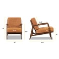 thumbnail image 6 of Poly and Bark Verity Leather Lounge Chair in Cognac Tan, 6 of 10