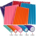 thumbnail image 1 of Hair Foam Curler Roller Set 10 Twist Curls Flexi Rods Reusable Cable Ties/Wrap to Organize Cords Length 9.5" Random Color, 1 of 6