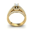 thumbnail image 3 of 1carat Round Cut Diamond Prong Bridal Cathedral Halo Engagement Ring Solid 18K Gold FG VS2, 3 of 3