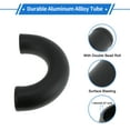 thumbnail image 5 of 3.5" OD 180 Degree U Bend 6064 Aluminum Alloy Tube Intercooler Pipe Surface Blasting Air Intake Connection Hose W/ Double Bead Roll 3.9" Length Black, 5 of 6