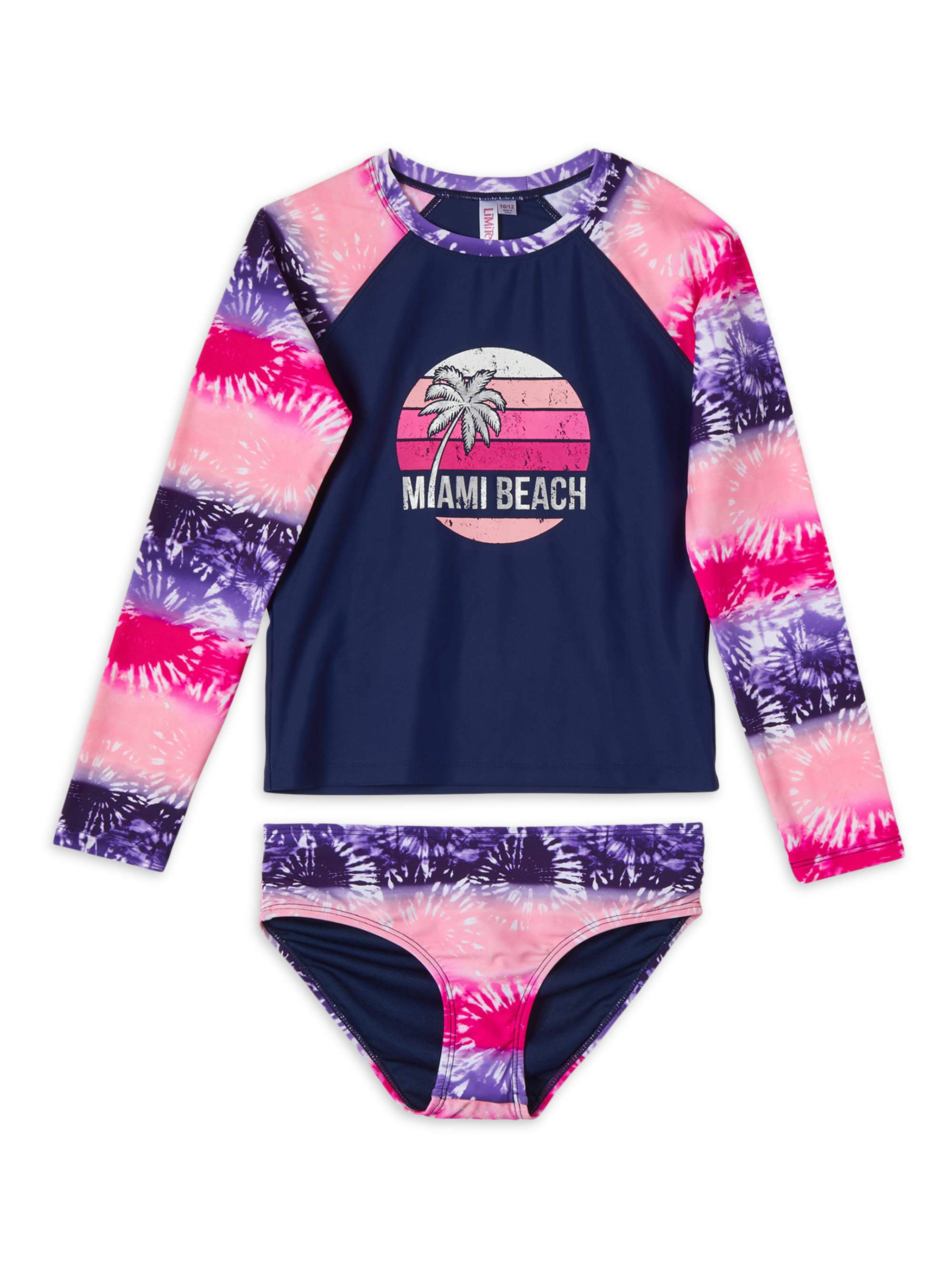 Limited Too Girls Tie Dye in Motion Swimsuit Set Sizes 4-16 - Walmart.com