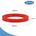 thumbnail image 2 of Unique Bargains Rondelle Plate en Caoutchouc de Silicone DN50 de 2 Pieds Connecteur Rapide Joint Rouge 10 Unités, 2 of 5
