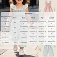 thumbnail image 3 of SERTGUTR Girls' Jumpsuit Romper Smocked Wide Leg Ruffle Strap Gingham Plaid Square Neck Casual Summer School Playground Everyday Wear, 3 of 9