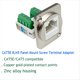thumbnail image 2 of Adaptador de Terminal de Tornillo de Montaje en Panel RJ45 de 2 Piezas, Conector de Montaje en Panel Hembra RJ45/8P8C, Extensor de Terminal Sin Soldadura RJ45, 2 of 5