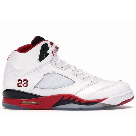Jordan Men's 5 Retro Fire Red Black Tongue (2013), from StockX