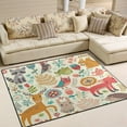 thumbnail image 2 of FREEAM Kids Nursery Area Rugs Soft Foam Forest Animals Plants Owls Fox Deer Non Slip Play Mats for Kids Boys Girls Playing Room Living Room 80x58 inch, 2 of 6
