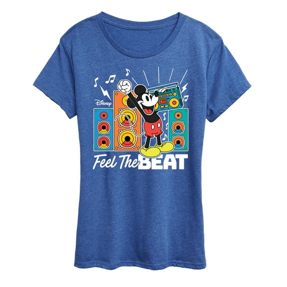 Disney - Mickey Feel The Beat - Women's Short Sleeve Graphic T-Shirt