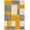 Yellow, variant on Well Woven San Francisco Escondido Red Modern Geometric Squares 2'7" x 9'10" Runner Area Rug