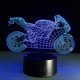 thumbnail image 2 of 3D Lamp Visual Light Effect Touch Switch Colors Changing Night Light (Motorcycle), 2 of 3