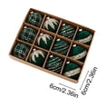 thumbnail image 3 of Velvet Christmas Ball Ornament Hanging Style Inlaid Detail Decorative Surface Bauble for Christmas Tree Hanging Display, 3 of 7