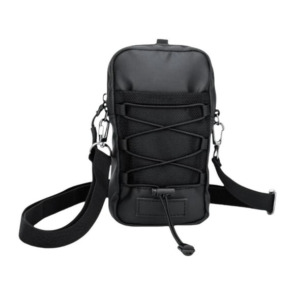 Bolso compacto para hombre con funda para teléfono móvil, ideal para actividades al libre como camping, senderismo y gimnasio.