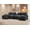 124" Gray, variant on ShiKeyi Oversided 124" U Shaped Cloud Couch Sectional, DeepSeat Sofa Bed with USB Charging, Hidden Storage, Cup Holders & Chenille Double Chaise, Gray