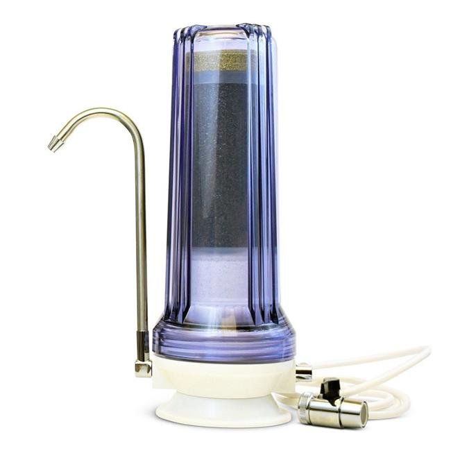 iSpring CT10 Countertop Multi Filtration Drinking Water Filter Dispenser Clear
