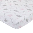 thumbnail image 1 of NoJo Ballerine Arcs 100 % Coton Drap-Housse, Rose/argent/blanc, 1 of 1