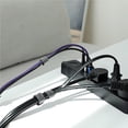 thumbnail image 3 of Methold Organizador de cables de nailon PP, tipo adhesivo, cable eléctrico recortable, línea de datos, auriculares con cable, enrollador de Teléfono y Comunicación 3 metros, 3 of 6