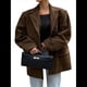 thumbnail image 2 of Chaqueta de Gamuza Y2k, Abrigo de Piel Sintética Marrón, Moda Femenina de Otoño, Abrigo de Gran Tamaño con Bolsillos Antiguos. Café M, 2 of 10