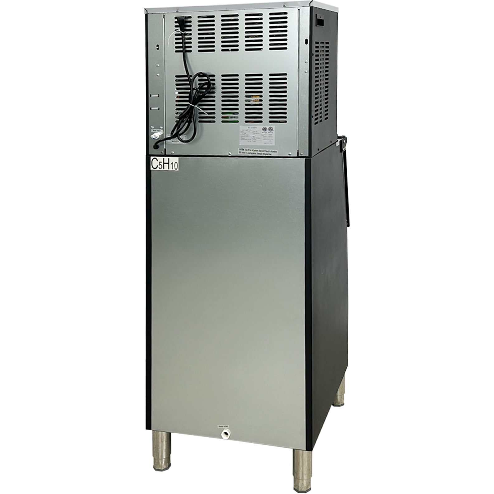 Commercial Ice Maker – 418 lbs/24h Production with 198 lbs Ice Storage, ETL Certified