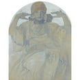 thumbnail image 2 of Alphonse Mucha 15x18 Gold Ornate Wood Frame and Double Matted Museum Art Print Titled - Jaroslav Mucha, 2 of 4