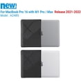thumbnail image 2 of IBENZER Case for MacBook Pro 16 Inch 2025 2024 M4 A3403 A3186 M3 A2991 M2 A2780 M1 A2485 Pro Max (2025-2021), Hard Shell Case with Keyboard Cover for Mac Pro 16 Touch ID, Star Black, T16XS-BK+1, 2 of 7