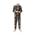 thumbnail image 3 of Pijama Batman Niño Playera Manga Larga y Pantalón Brush Negro Talla 4, 2 Piezas, 3 of 4