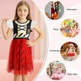 thumbnail image 6 of Benylion Girls Pirate Costume Toddler Buccaneer Dress Kids Dance Skirt Birthday Party Halloween Role Play Outfits for 3-4 Years, 6 of 6