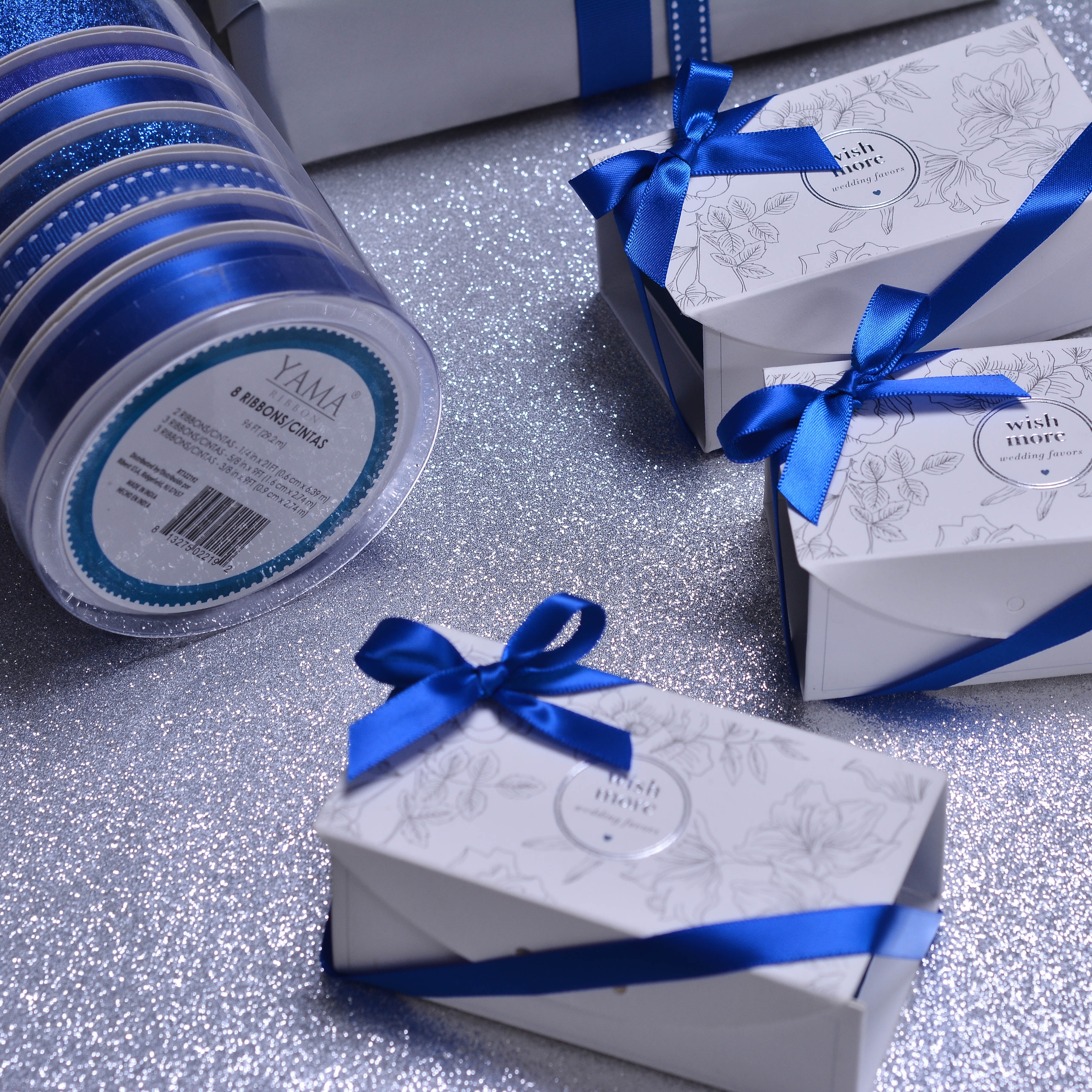 Yama Ribbon, Royal Blue Ribbon Tower, 8 Unique Ribbons, 96 feet