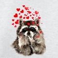thumbnail image 3 of CafePress - Raccoon Blowing Kisses Cute Animal Love Sweatshirt - Kids Sweatshirt, Youth Crew Neck Sweatshirt, 3 of 4