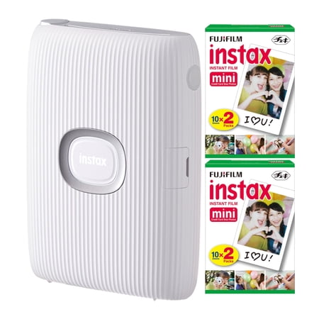 UPC: 0196271273172 | Fujifilm Instax Mini Link 2 Instant Smartphone Printer (Clay White) Bundle