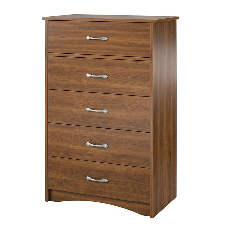 Ameriwood Home Jerry Hill 5 Drawer Dresser, Brown Oak Finish