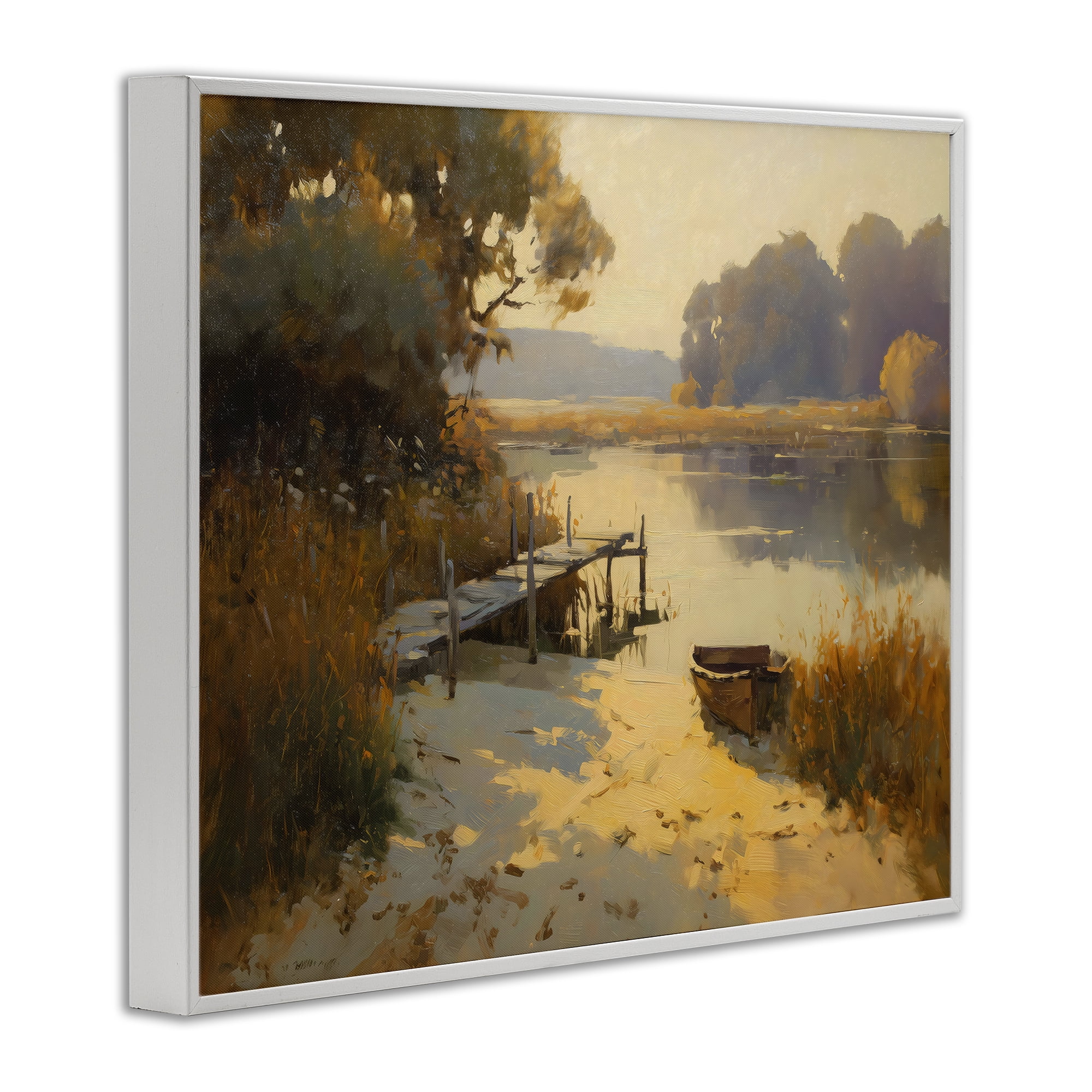 Golden Hour in Autumn White Framed Giclee Art, design by Arlington Prints