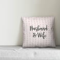 thumbnail image 2 of Creative Products Husband & Wife in Pink Hearts Pattern 16x16 Spun Poly Pillow, 2 of 2