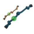 thumbnail image 4 of Mammoth Flossy Chews Extra 3 Knot Tug with TPR Ball Rope Dog Toy, Large, 20", 4 of 6